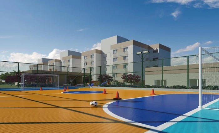 Playground infantil com estrutura completa — Parque Piedade Cury